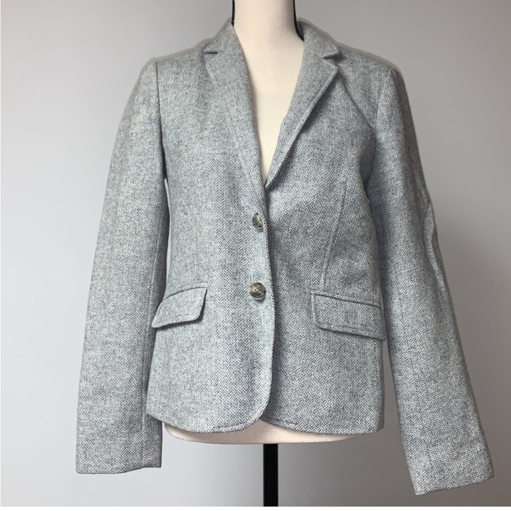 Gap Herringbone Wool Blazer 10